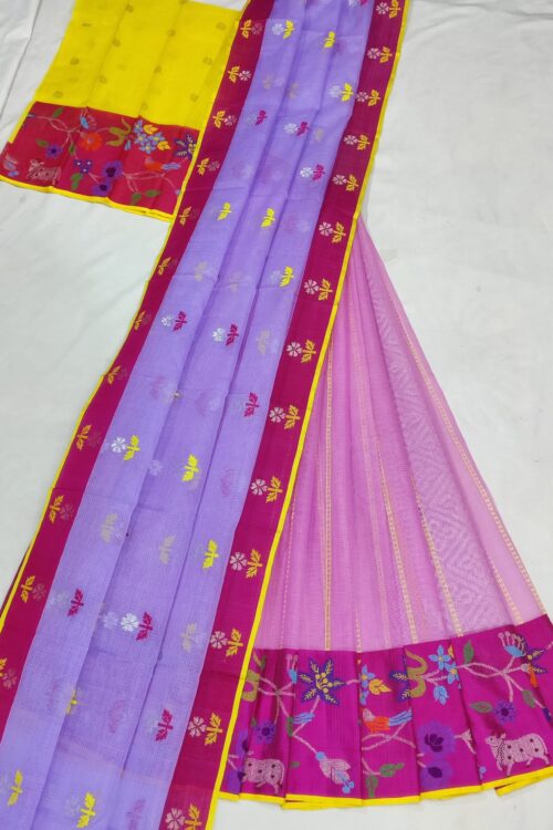 PURE ZARIKOTA HANDLOOM LEHANGA MATERIAL SET – L206
