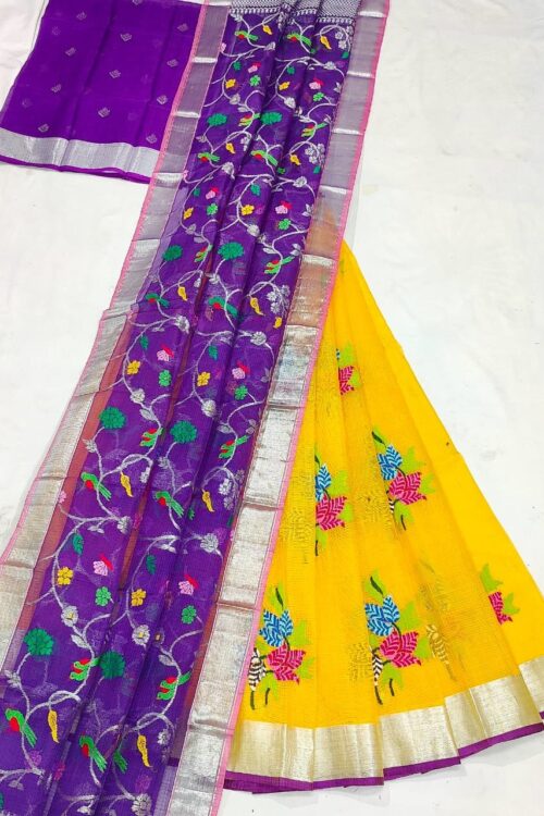 PURE ZARIKOTA HANDLOOM LEHANGA MATERIAL SET – L215