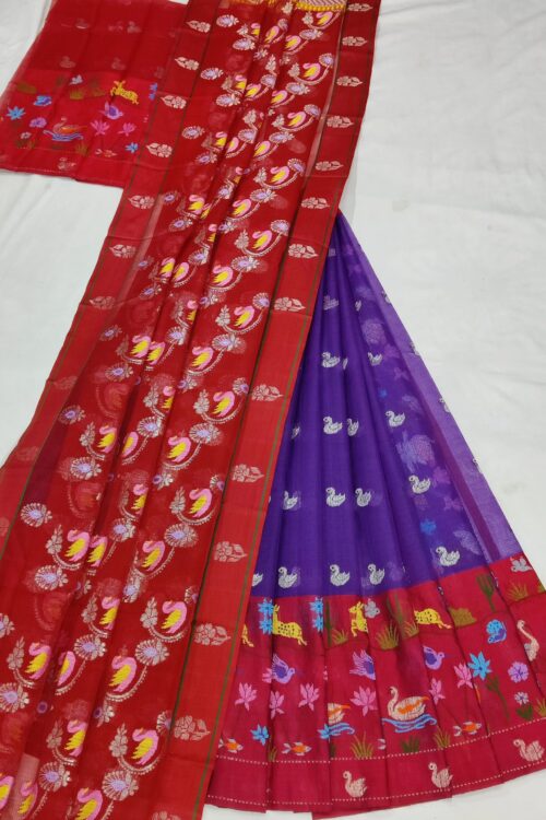 PURE ZARIKOTA HANDLOOM LEHANGA MATERIAL SET – L211