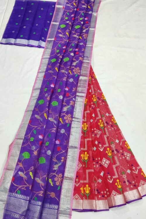 PURE ZARIKOTA HANDLOOM LEHANGA MATERIAL SET – L210