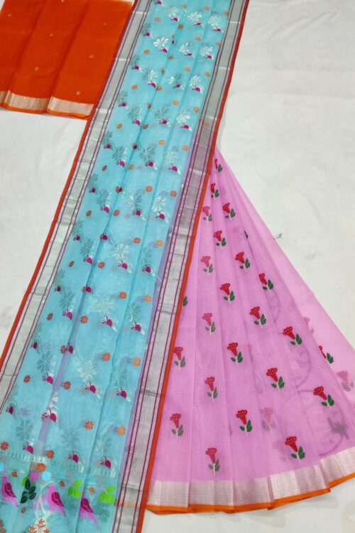 PURE ZARIKOTA HANDLOOM LEHANGA MATERIAL SET – L209