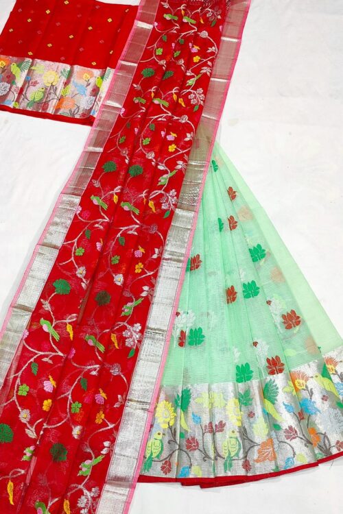 PURE ZARIKOTA HANDLOOM LEHANGA MATERIAL SET – L208