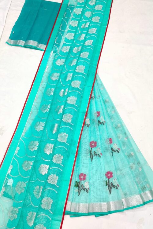 PURE ZARIKOTA HANDLOOM LEHANGA MATERIAL SET – L217