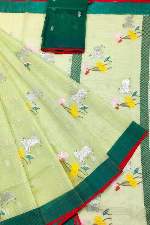 PURE ZARIKOTA HANDLOOM BUTA SAREE WITH BLOUSE B1492