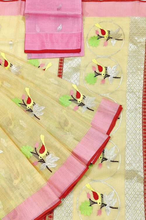 PURE ZARIKOTA HANDLOOM BUTA SAREE WITH BLOUSE B1493