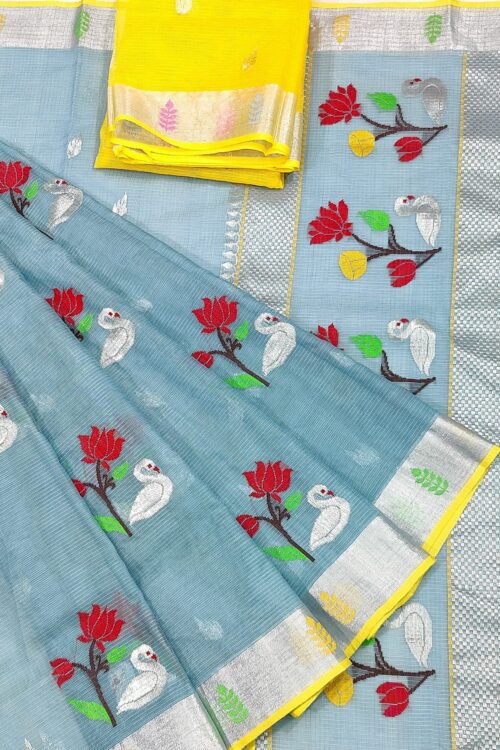 PURE ZARIKOTA HANDLOOM BUTA SAREE WITH BLOUSE B1495