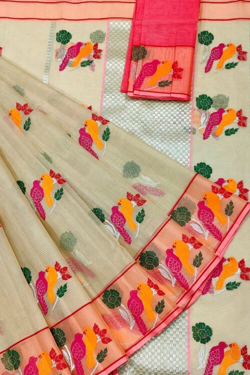 PURE ZARIKOTA HANDLOOM BUTA SAREE WITH BLOUSE B1504
