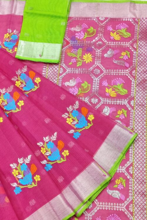 PURE ZARIKOTA HANDLOOM BUTA SAREE WITH BLOUSE B1502