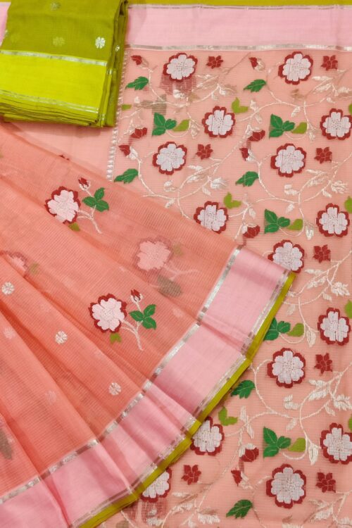 PURE ZARIKOTA HANDLOOM BUTA SAREE WITH BLOUSE B1500