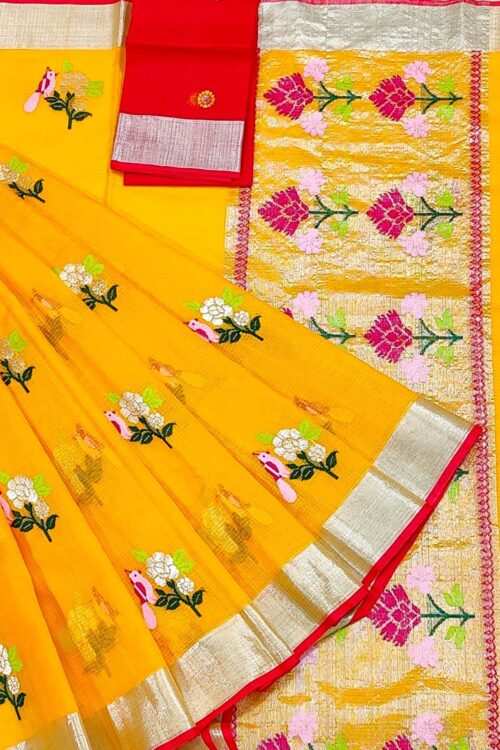PURE ZARIKOTA HANDLOOM BUTA SAREE WITH BLOUSE B1507