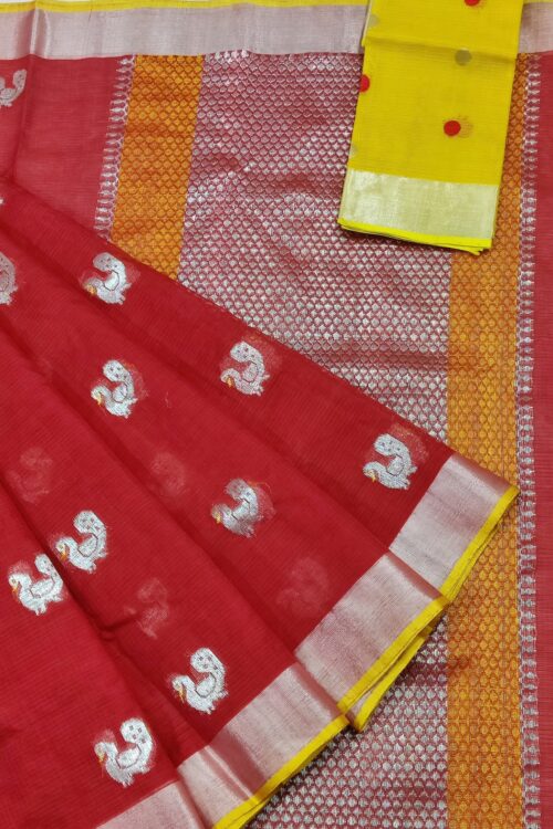 PURE ZARIKOTA HANDLOOM BUTA SAREE WITH BLOUSE B1522