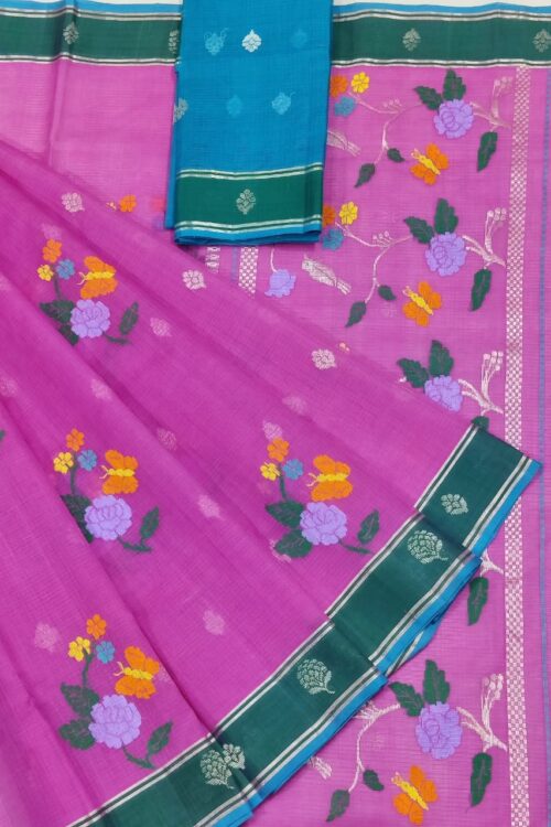 PURE ZARIKOTA HANDLOOM BUTA SAREE WITH BLOUSE B1523