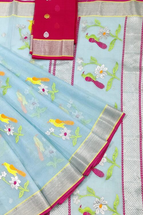 PURE ZARIKOTA HANDLOOM BUTA SAREE WITH BLOUSE B1520