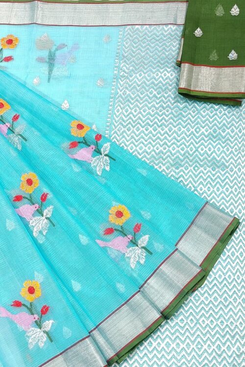 PURE ZARIKOTA HANDLOOM BUTA SAREE WITH BLOUSE B1517