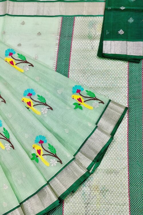 PURE ZARIKOTA HANDLOOM BUTA SAREE WITH BLOUSE B1516