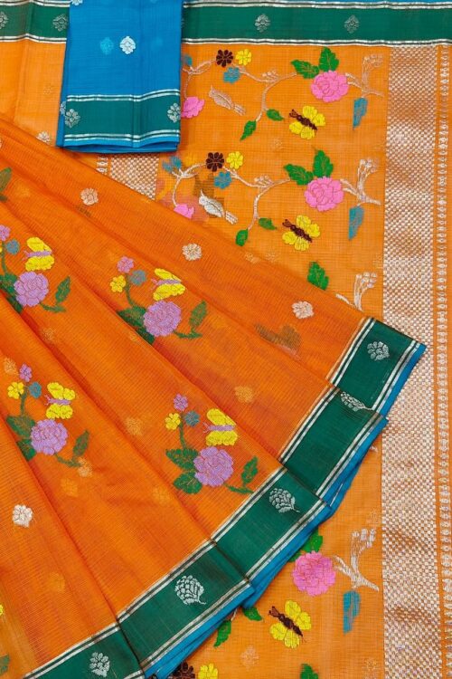 PURE ZARIKOTA HANDLOOM BUTA SAREE WITH BLOUSE B1515
