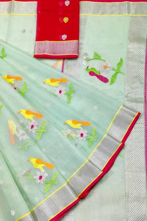 PURE ZARIKOTA HANDLOOM BUTA SAREE WITH BLOUSE B1514