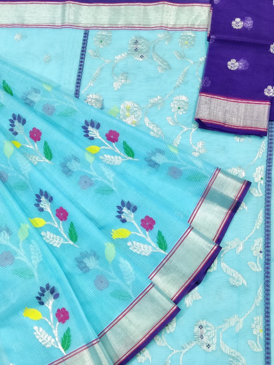 PURE ZARIKOTA HANDLOOM BUTA SAREE WITH BLOUSE B1513