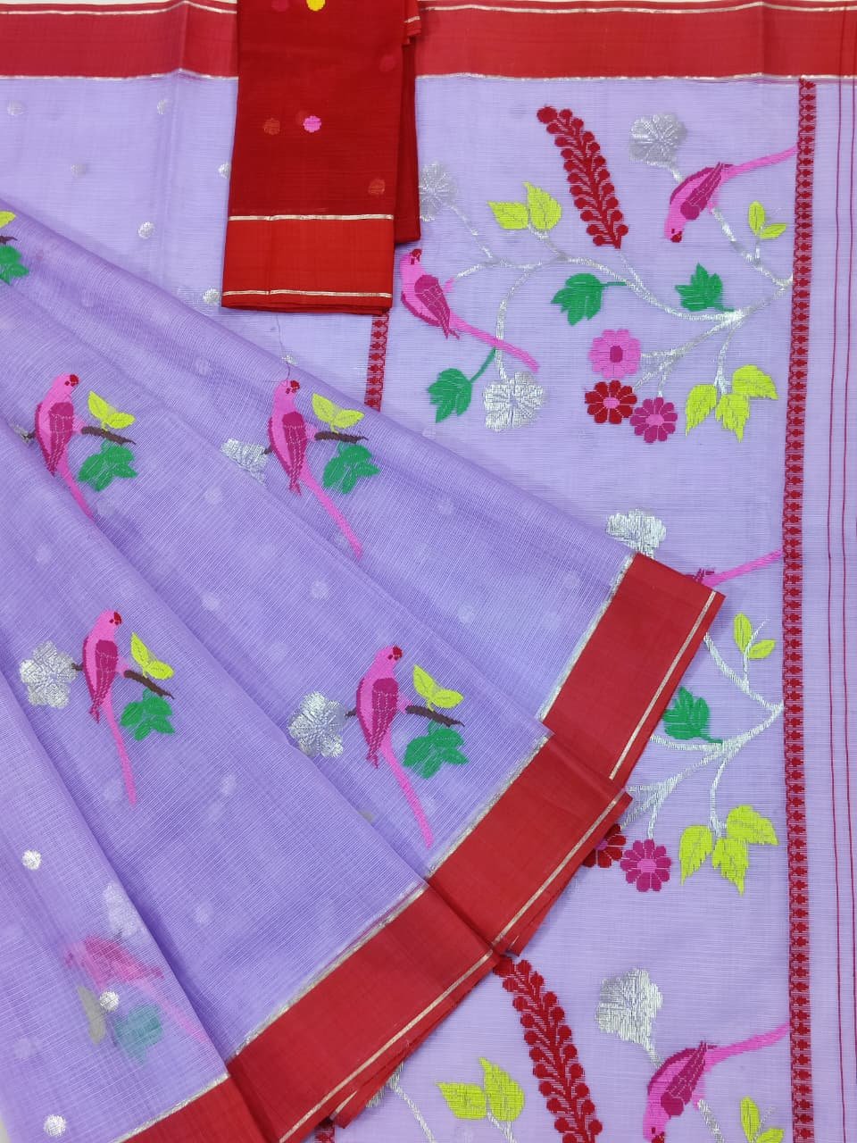 PURE ZARIKOTA HANDLOOM BUTA SAREE WITH BLOUSE B1527