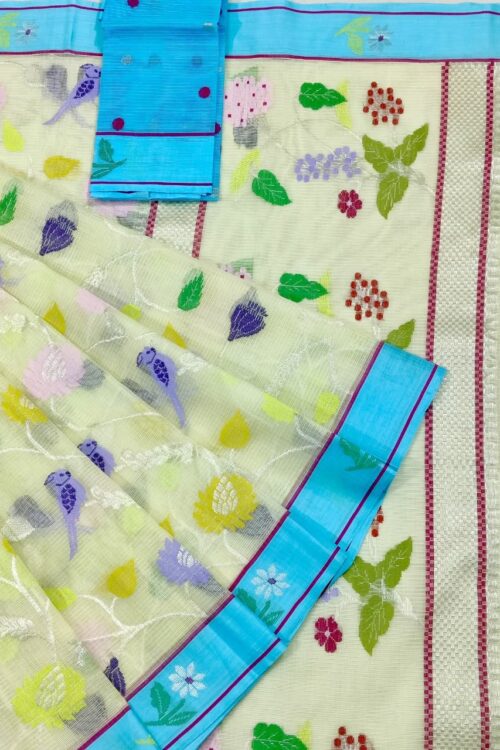 PURE ALL OVER JAAL ZARIKOTA HANDLOOM SAREE WITH BLOUSE_J522