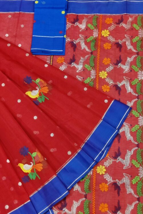 PURE ZARIKOTA HANDLOOM BUTA SAREE WITH BLOUSE B1535