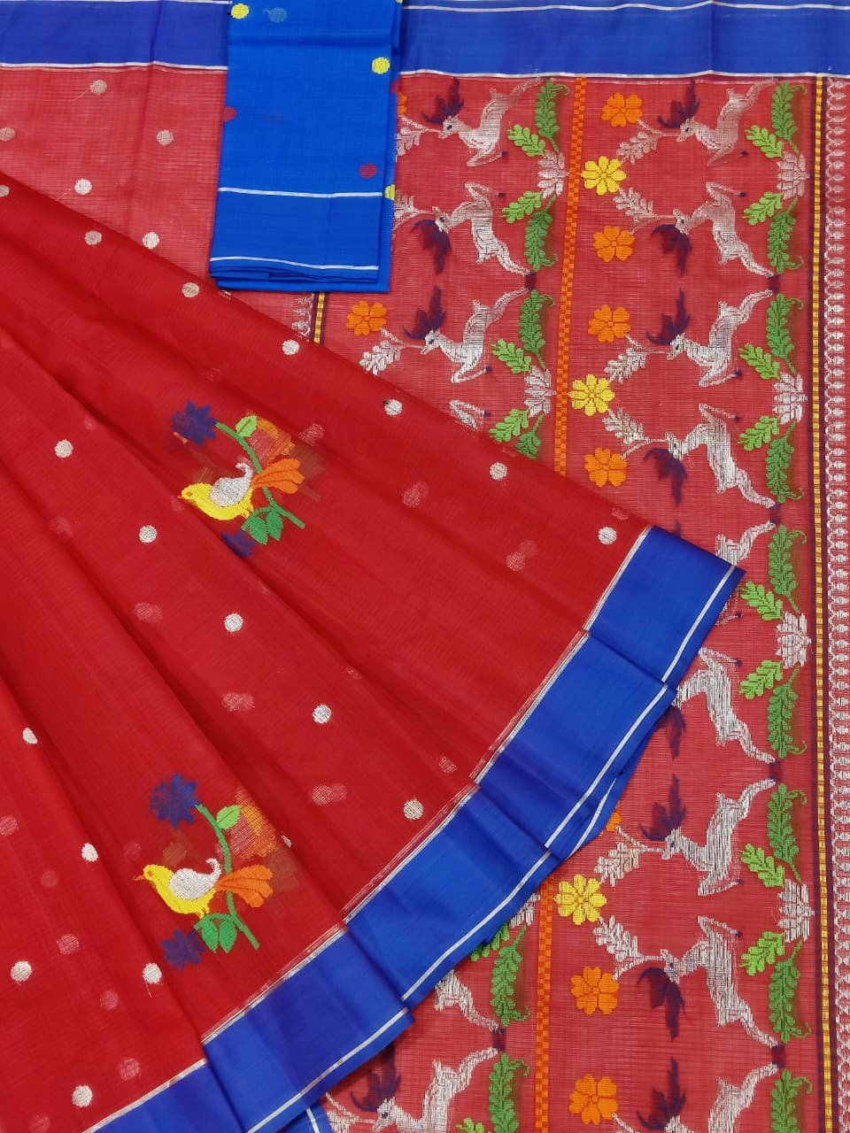 PURE ZARIKOTA HANDLOOM BUTA SAREE WITH BLOUSE B1535