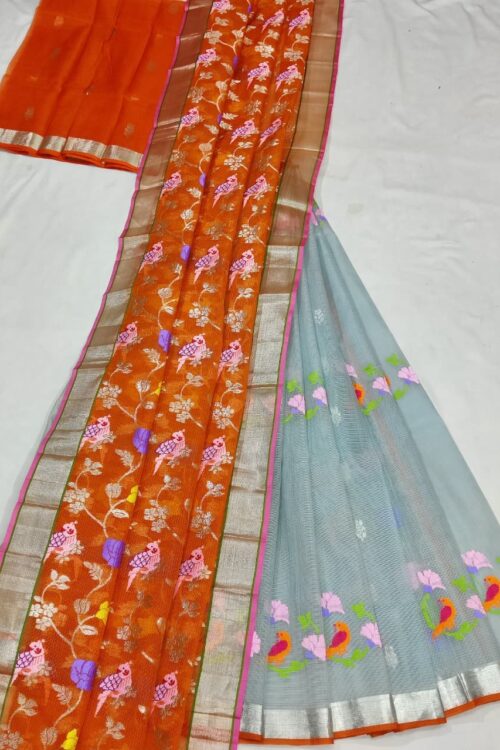 PURE ZARIKOTA HANDLOOM LEHANGA MATERIAL SET – L218