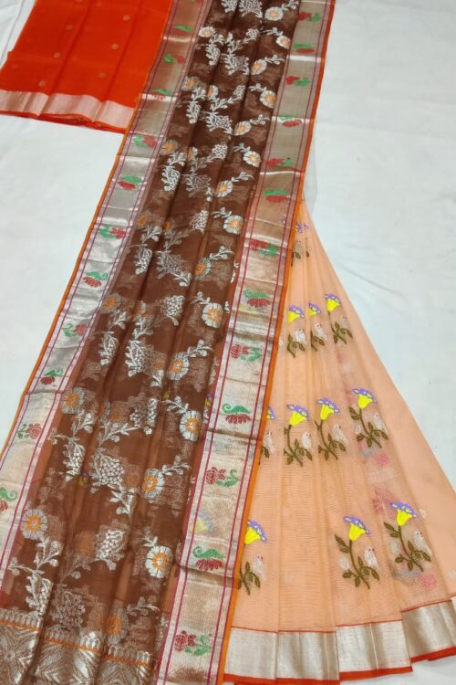 PURE ZARIKOTA HANDLOOM LEHANGA MATERIAL SET – L220