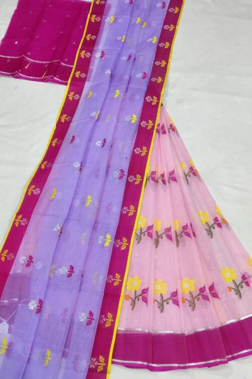 PURE ZARIKOTA HANDLOOM LEHANGA MATERIAL SET – L225