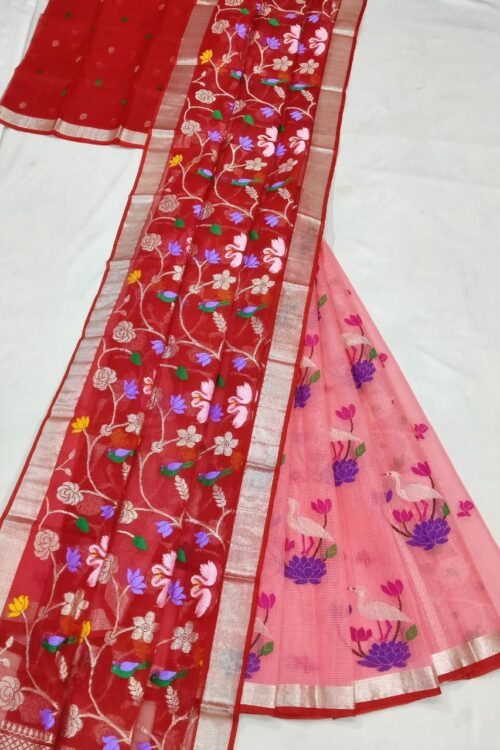 PURE ZARIKOTA HANDLOOM LEHANGA MATERIAL SET – L226