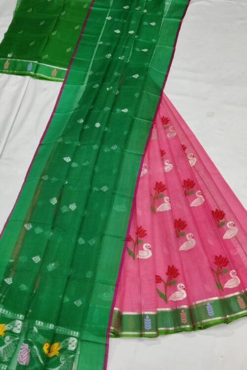 PURE ZARIKOTA HANDLOOM LEHANGA MATERIAL SET – L227
