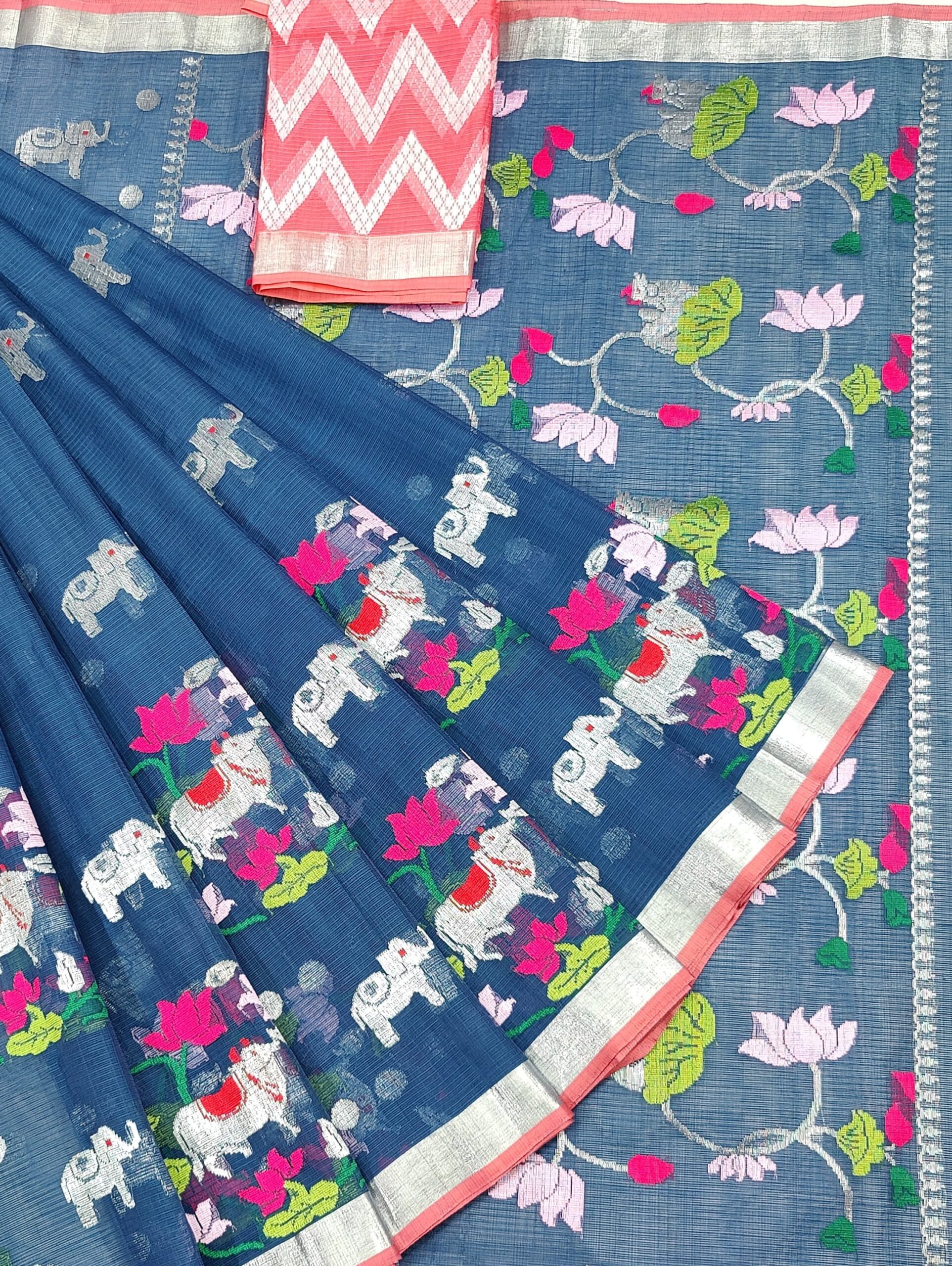 PURE SKIRT DESIGN ZARIKOTA HANDLOOM SAREE S-221