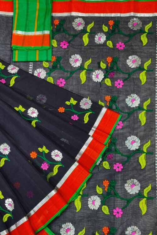 PURE ZARIKOTA HANDLOOM BUTA SAREE WITH BLOUSE B1543