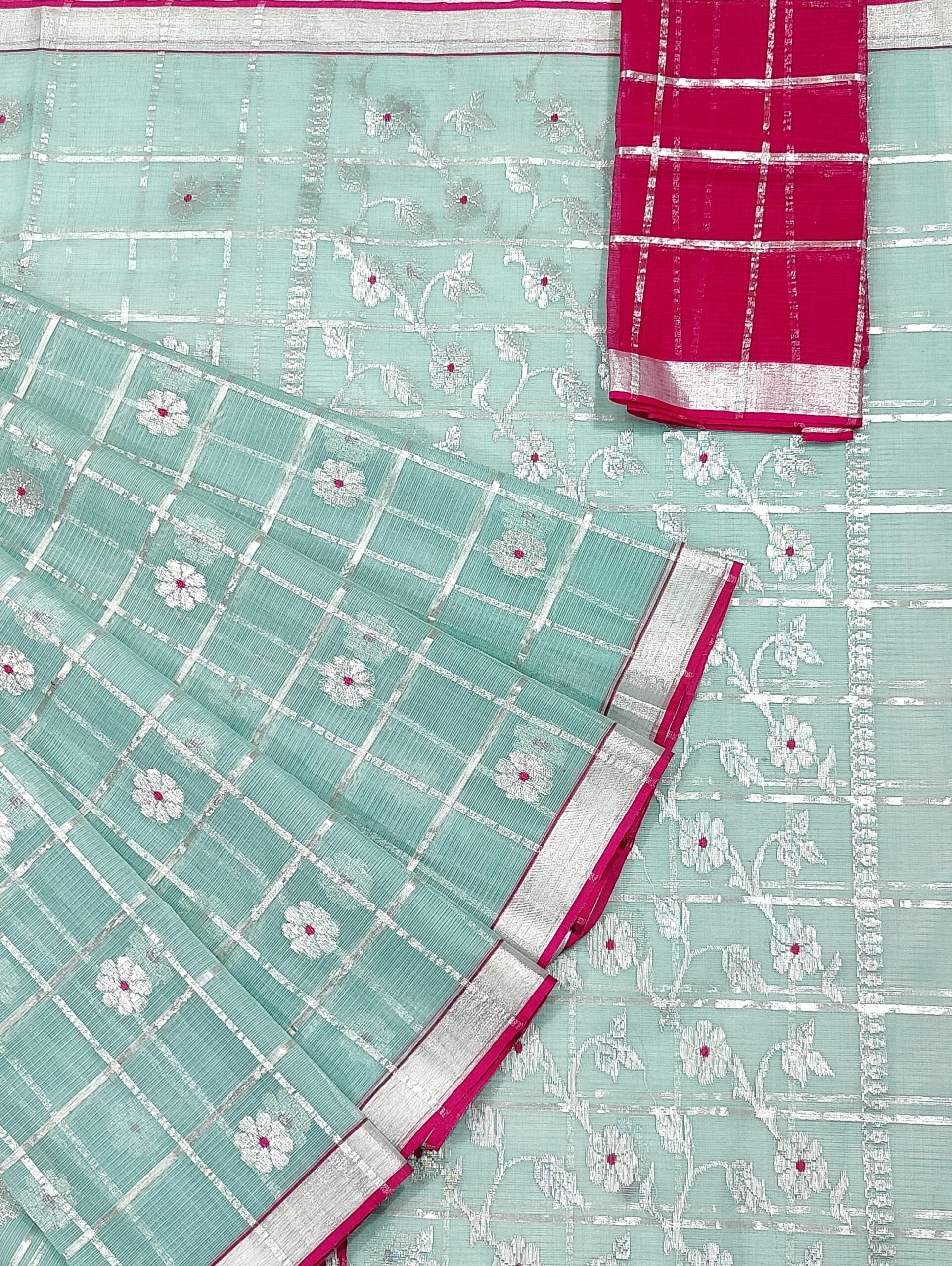 PURE ZARIKOTA HANDLOOM BUTA SAREE WITH BLOUSE B1549