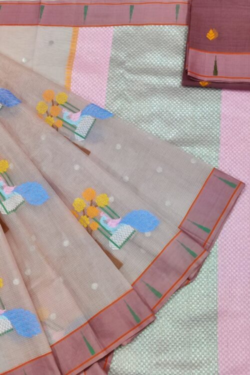 PURE ZARIKOTA HANDLOOM BUTA SAREE WITH BLOUSE B1552