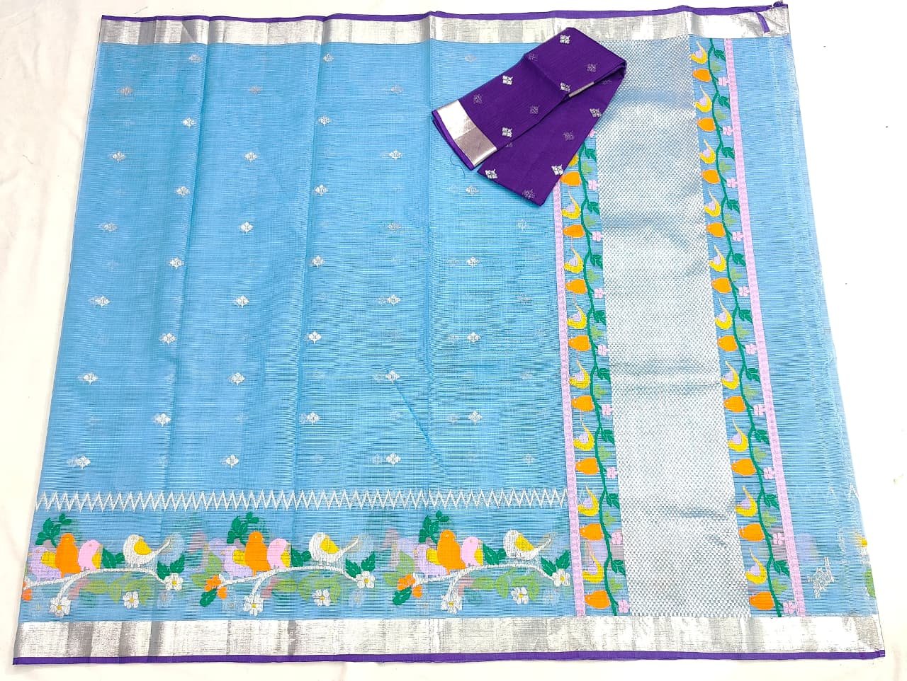 PURE SKIRT DESIGN ZARIKOTA HANDLOOM SAREE S-222 - Image 4