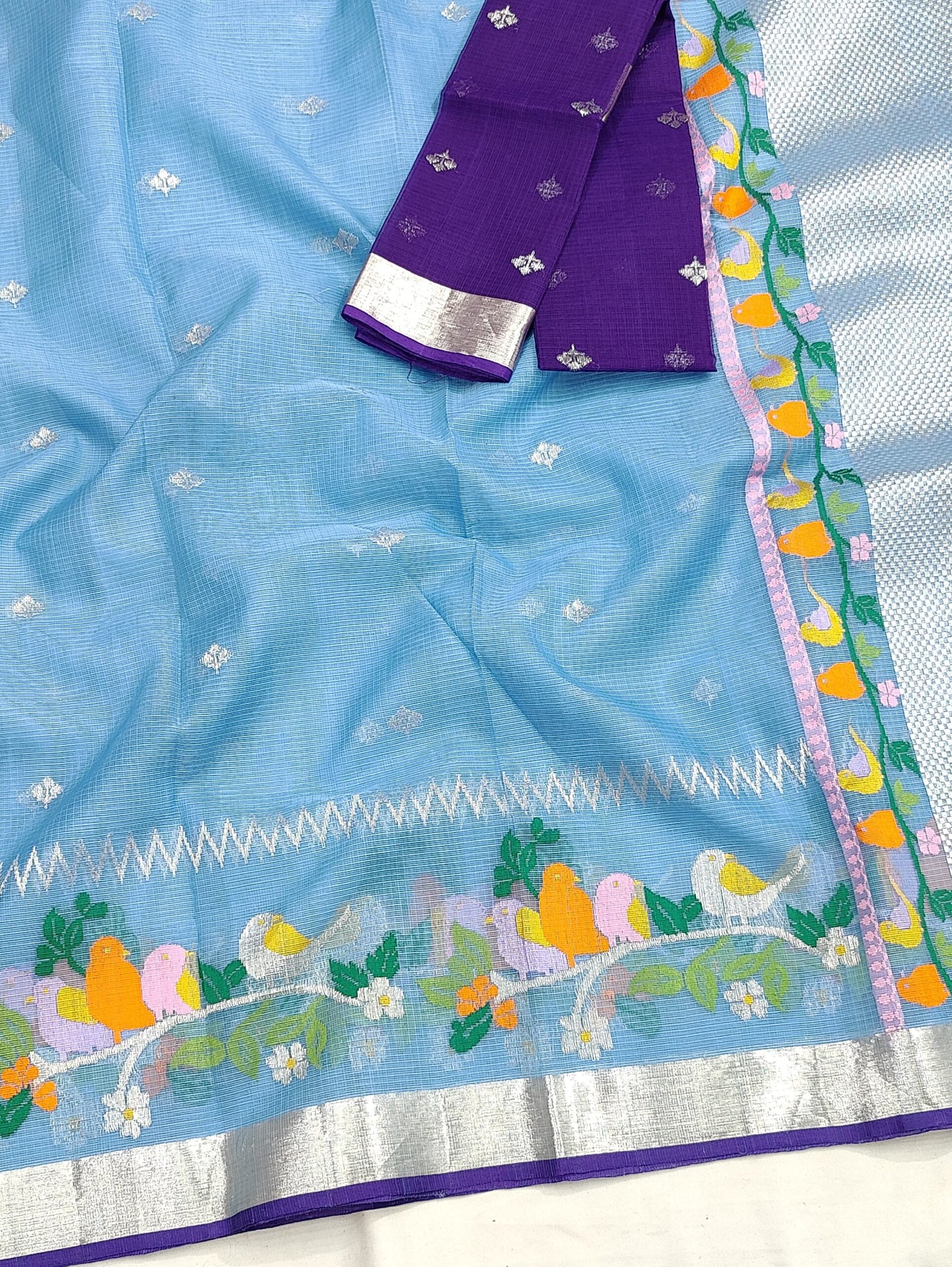 PURE SKIRT DESIGN ZARIKOTA HANDLOOM SAREE S-222 - Image 2