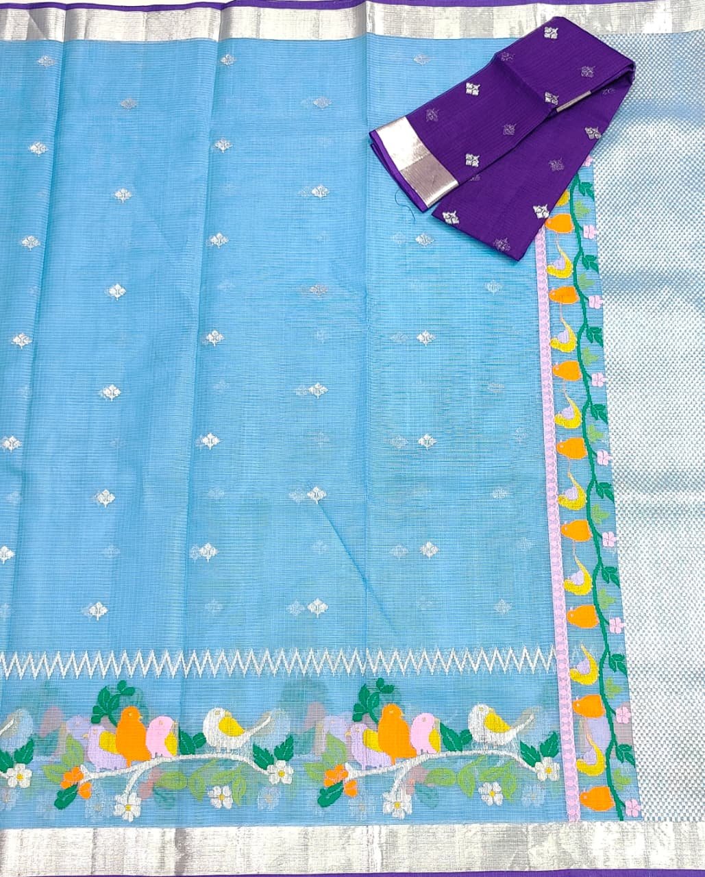 PURE SKIRT DESIGN ZARIKOTA HANDLOOM SAREE S-222 - Image 3