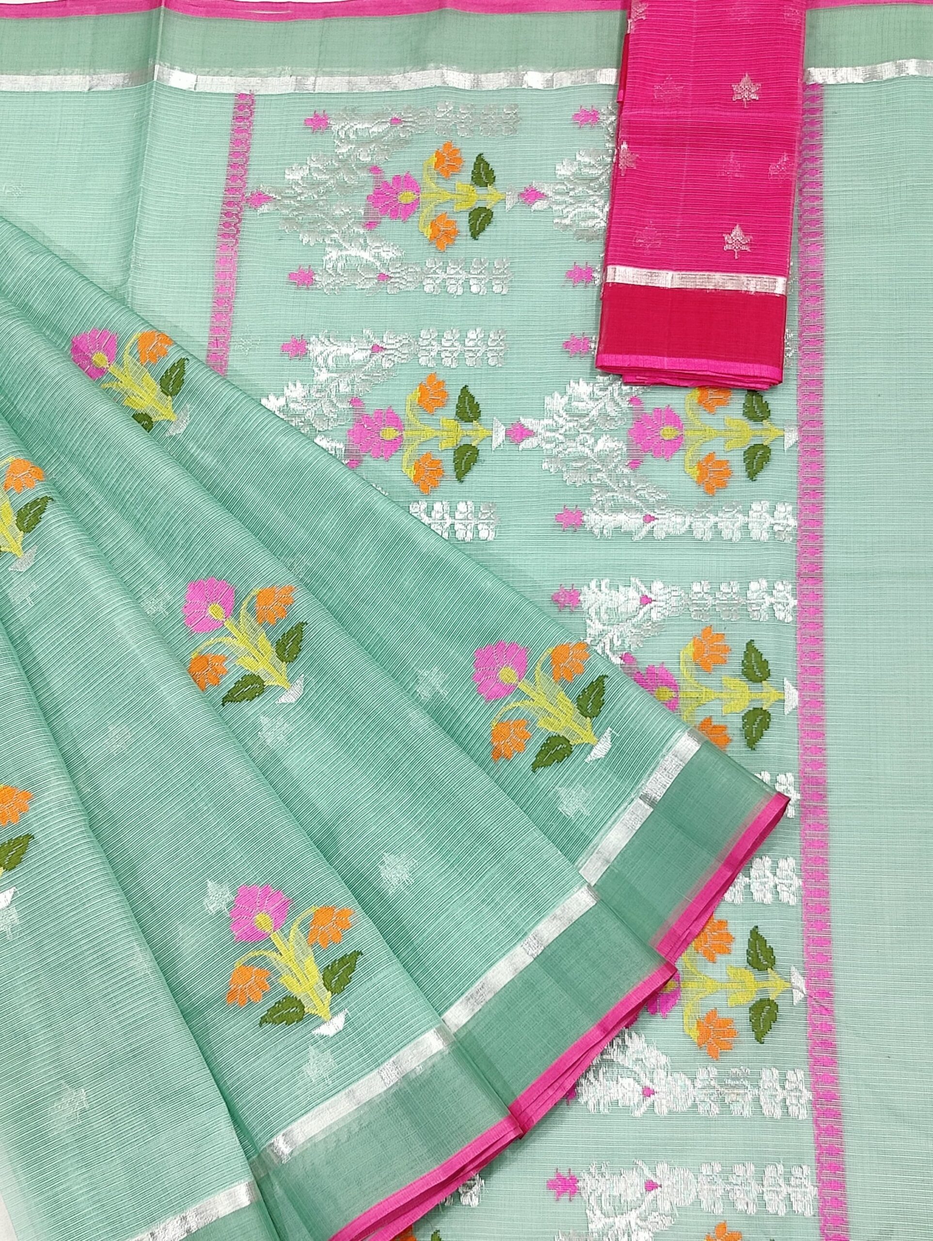 PURE ZARIKOTA HANDLOOM BUTA SAREE WITH BLOUSE B1558