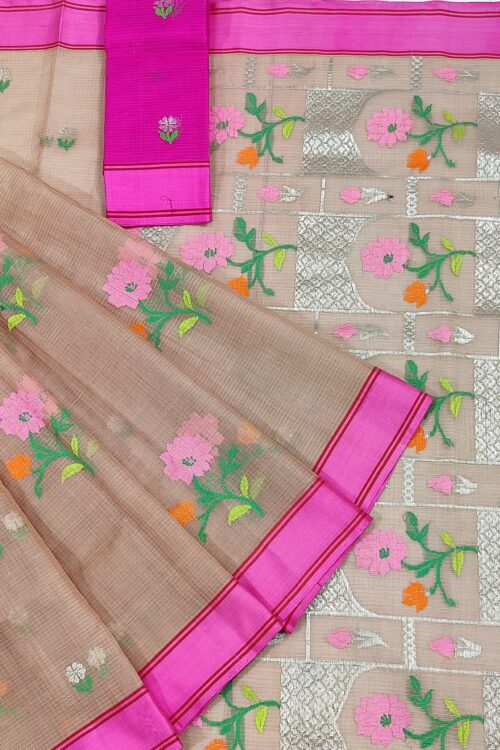 PURE ZARIKOTA HANDLOOM BUTA SAREE WITH BLOUSE B1559