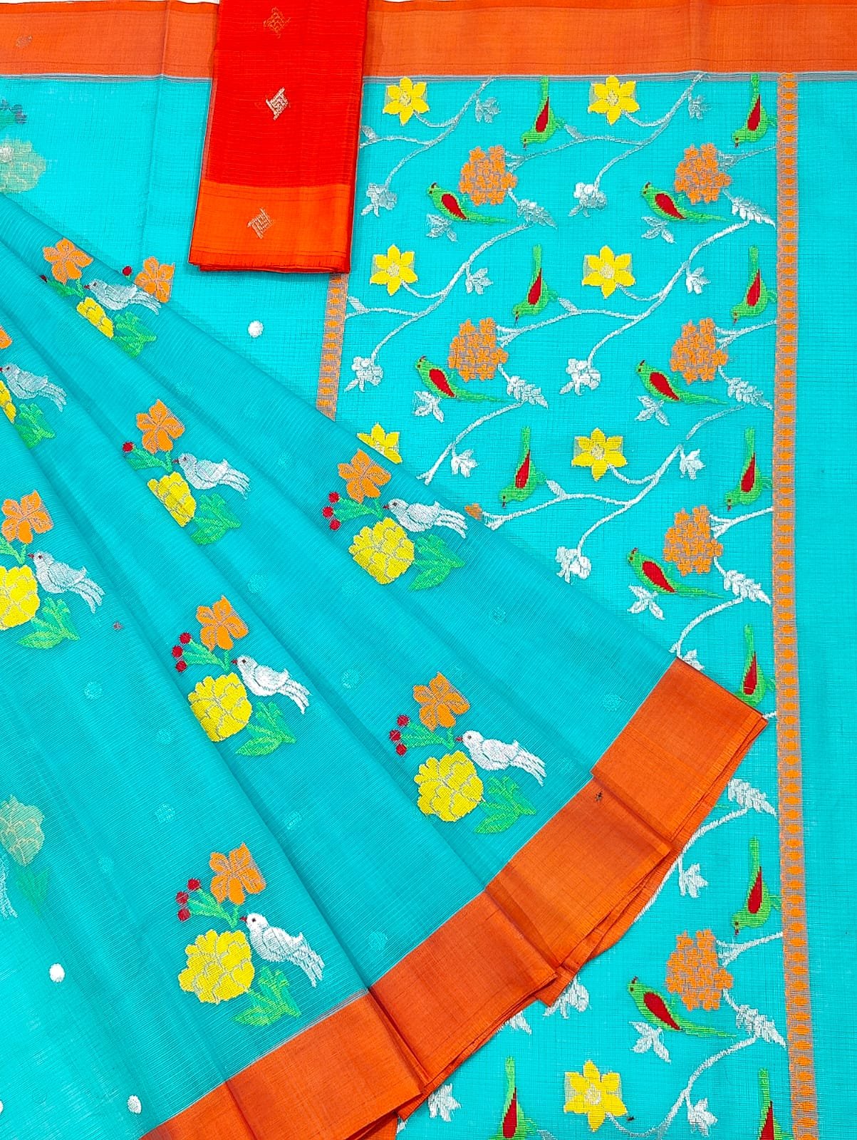 PURE ZARIKOTA HANDLOOM BUTA SAREE WITH BLOUSE B1560