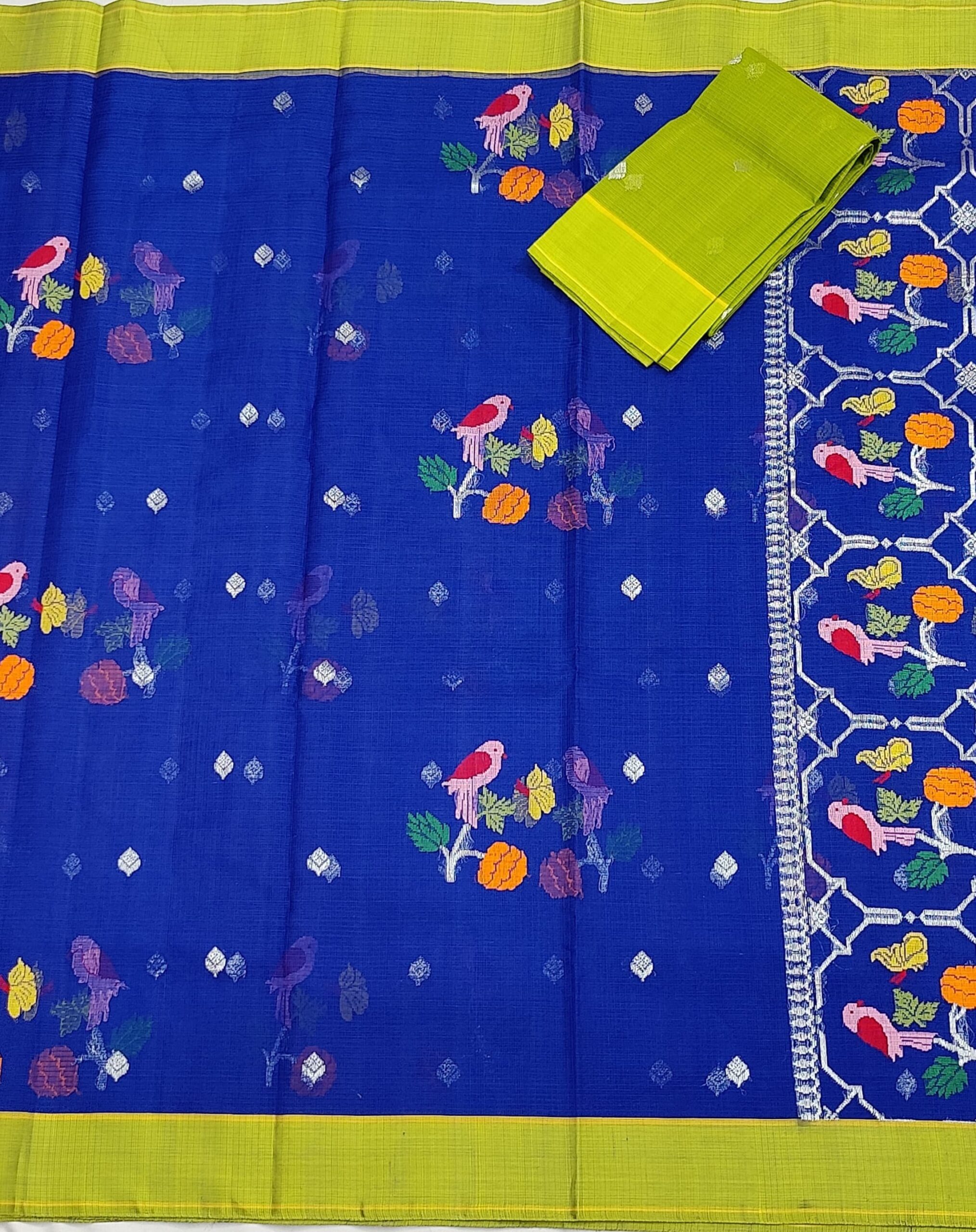 PURE ZARIKOTA HANDLOOM BUTA SAREE WITH BLOUSE B1562 - Image 3