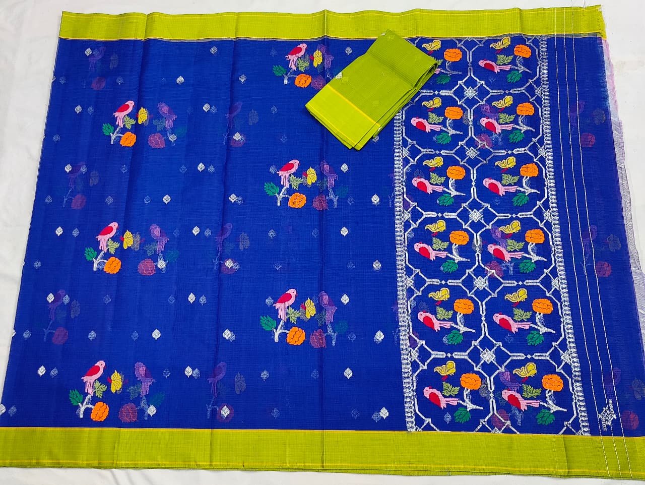 PURE ZARIKOTA HANDLOOM BUTA SAREE WITH BLOUSE B1562 - Image 4