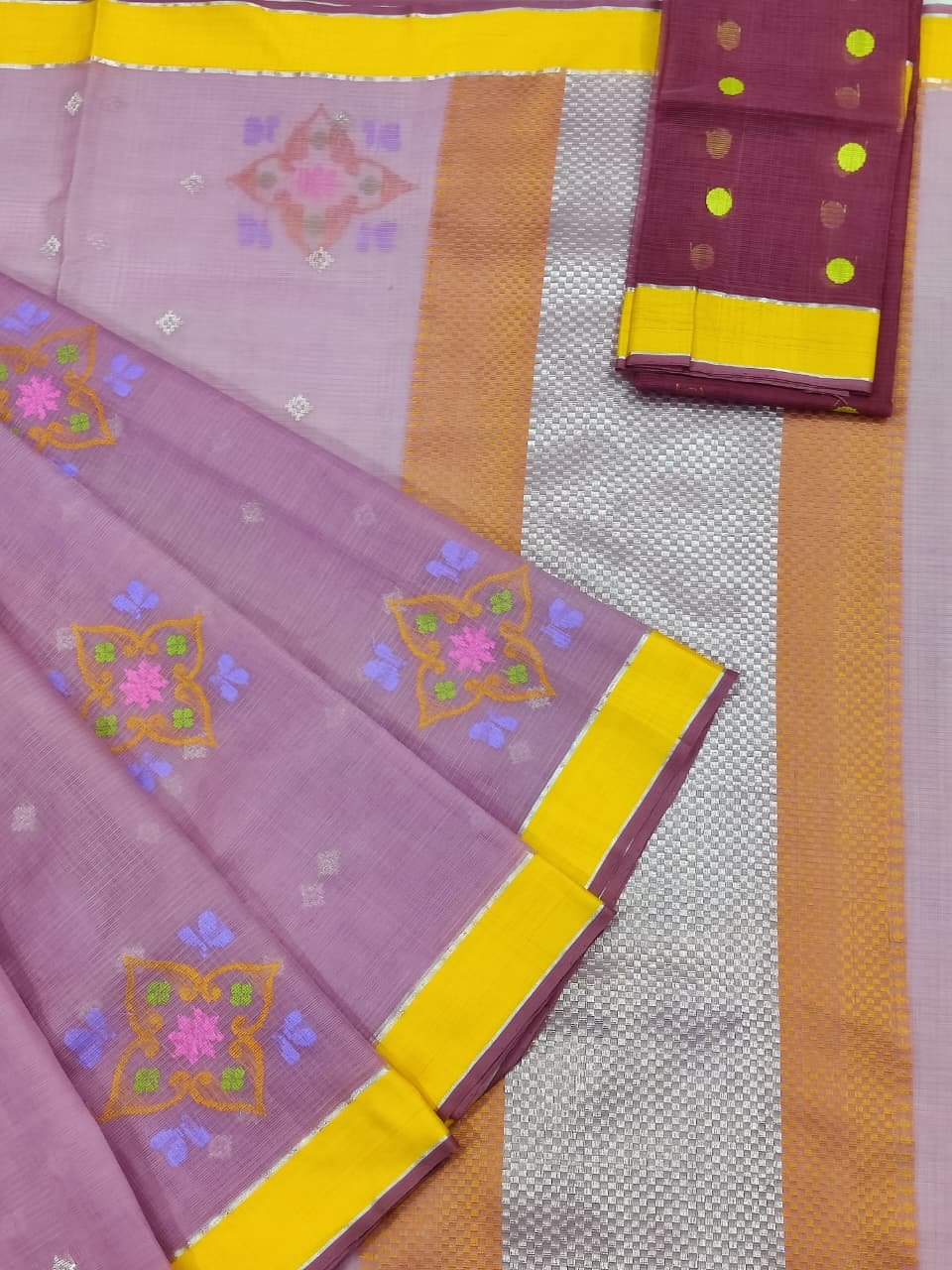 PURE ZARIKOTA HANDLOOM BUTA SAREE WITH BLOUSE B1564