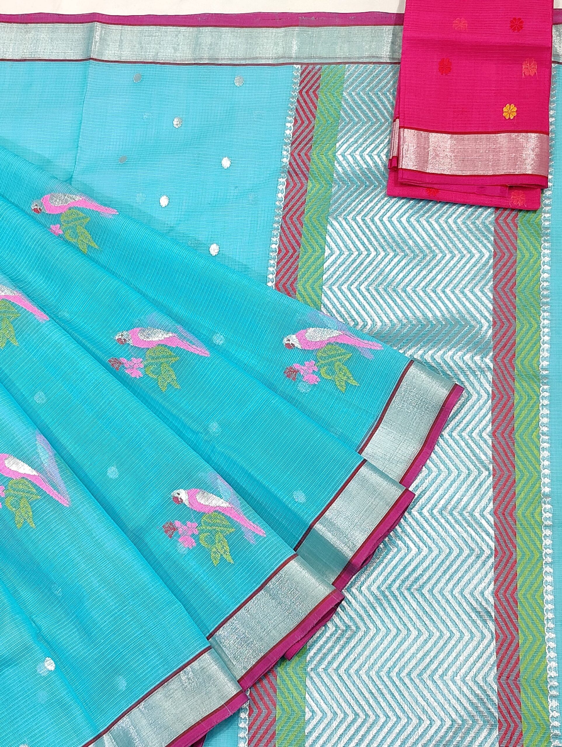 PURE ZARIKOTA HANDLOOM BUTA SAREE WITH BLOUSE B1565