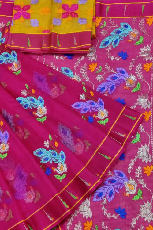 PURE ZARIKOTA HANDLOOM BUTA SAREE WITH BLOUSE B1566