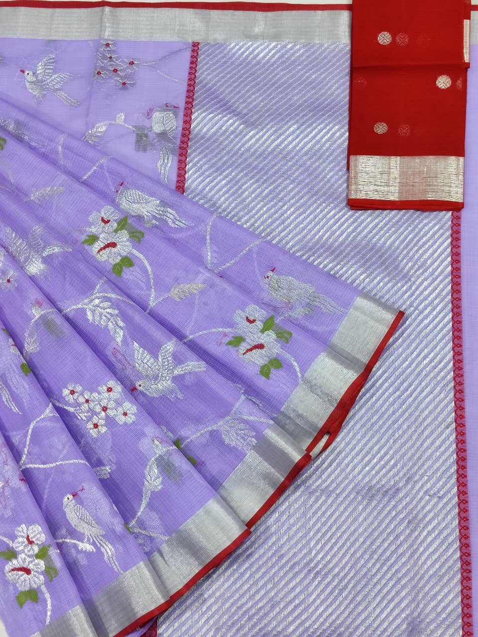 PURE ALL OVER JAAL ZARIKOTA HANDLOOM SAREE WITH BLOUSE_J531