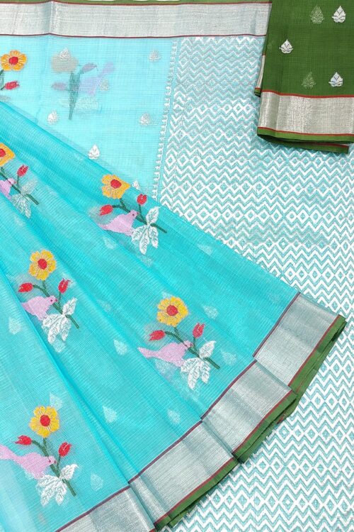 PURE ZARIKOTA HANDLOOM BUTA SAREE WITH BLOUSE B1570