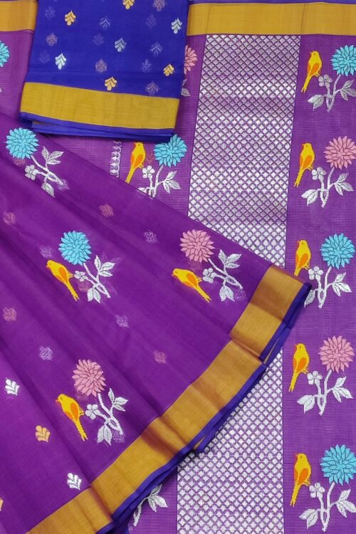 PURE ZARIKOTA HANDLOOM BUTA SAREE WITH BLOUSE B1576