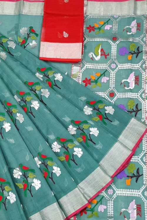 PURE ZARIKOTA HANDLOOM BUTA SAREE WITH BLOUSE B1577